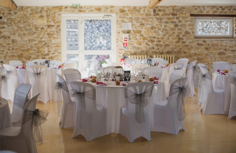 Mise en place salle de réception