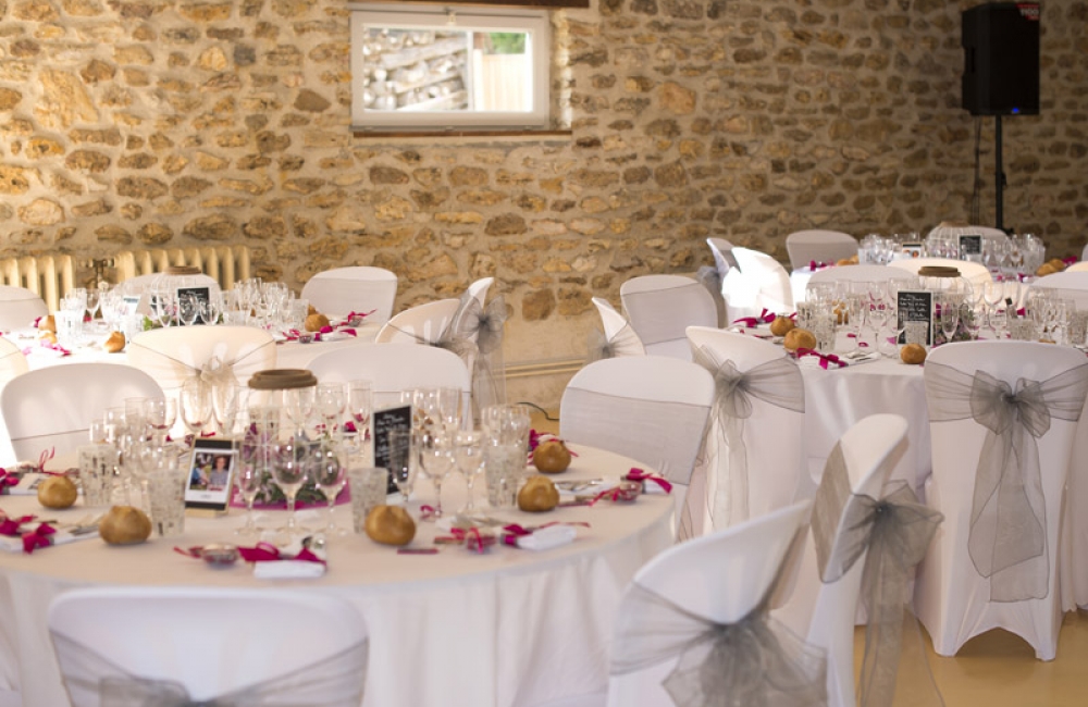 Mise en place salle de réception