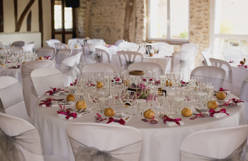 Mise en place salle de réception