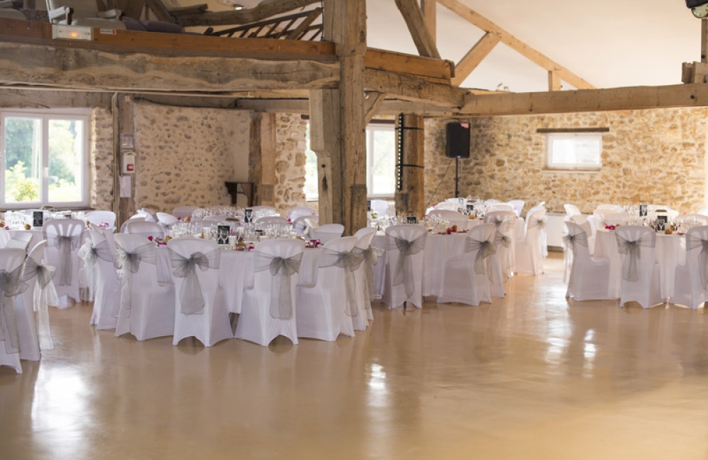 Mise en place salle de réception